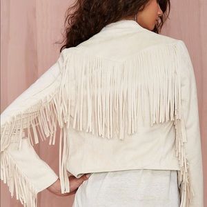 Tularosa Knox Vegan Suede Fringe Jacket